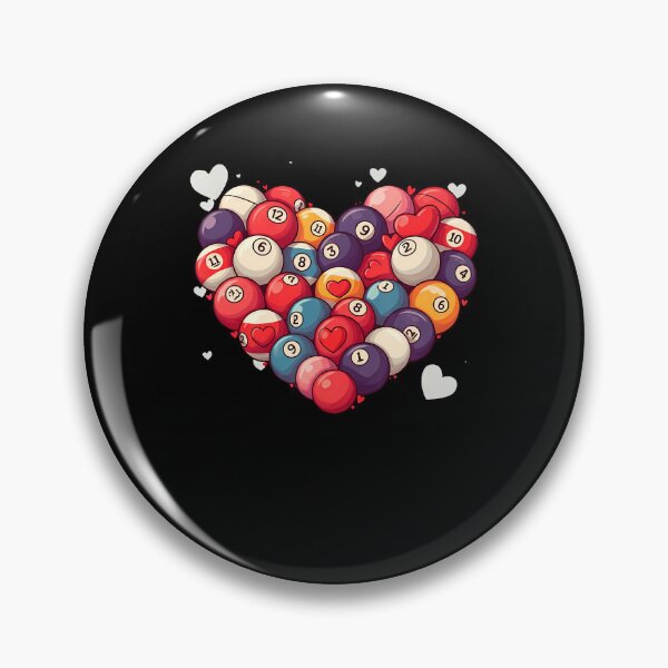 Item preview, Funny Billiards Heart Valentine Billiard designed and sold by RubySandy.