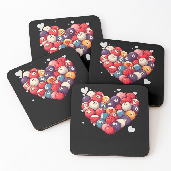 Item preview, Funny Billiards Heart Valentine Billiard designed and sold by RubySandy.