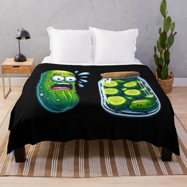 Item preview, Funny Pickle Surprise A Cucumber And A Jar Of Sliced Pickles designed and sold by MyraLorri.