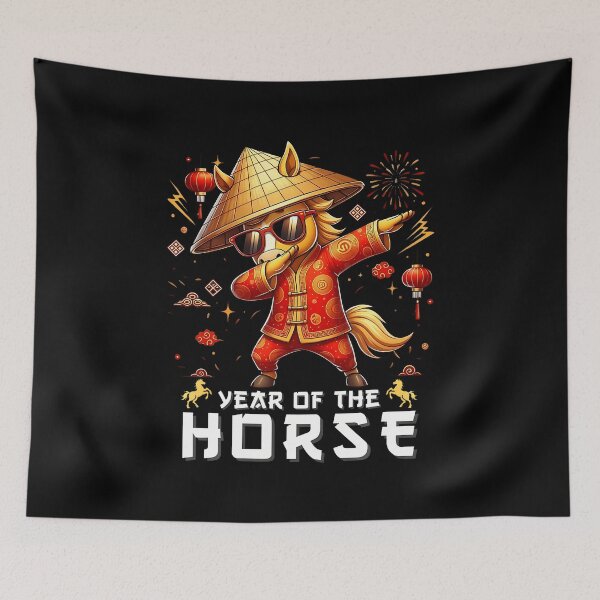 Item preview, Dabbing Horse Lunar Chinese New Year Of The Horse 2026 designed and sold by JanetCarolyn.