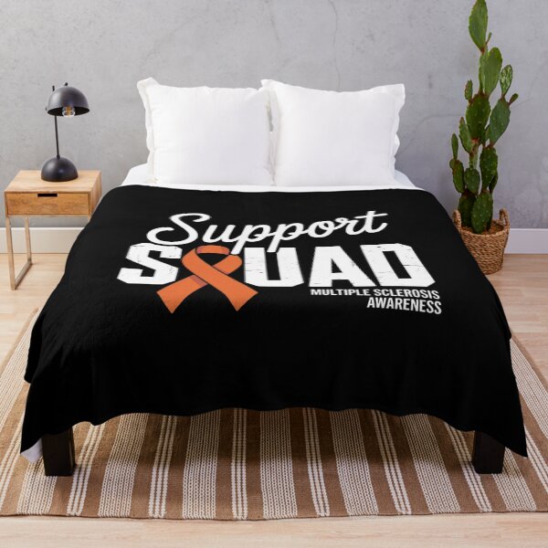 Item preview, Support Squad Multiple Sclerosis Awareness MS Orange Ribbon Long designed and sold by LKappa3Faber.