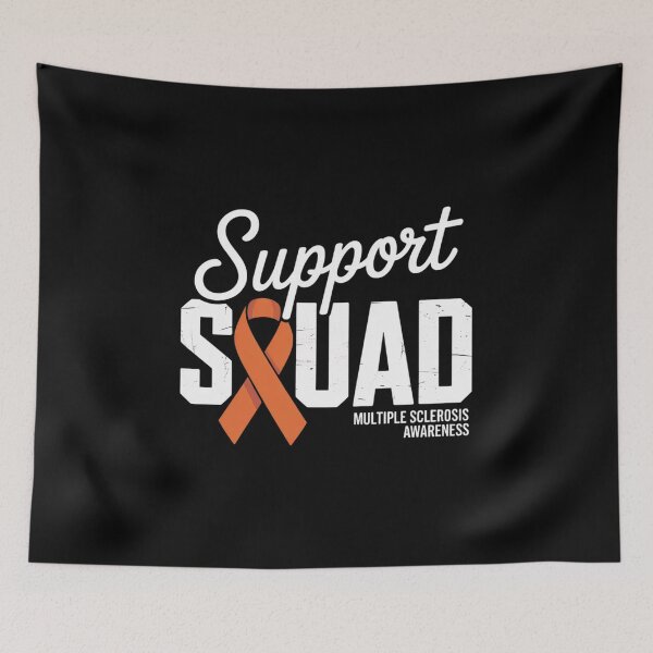 Item preview, Support Squad Multiple Sclerosis Awareness MS Orange Ribbon Long designed and sold by LKappa3Faber.