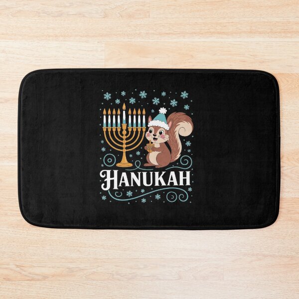 Item preview, Squirrel Menorah Jewish Hanukkah Chanukah Animal Lover  designed and sold by namibambam.