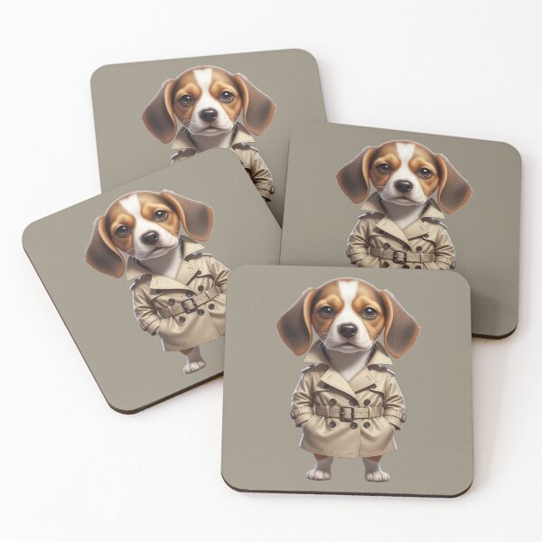 Item preview, Cute Dog in Trench Coat designed and sold by Teeny Quities.