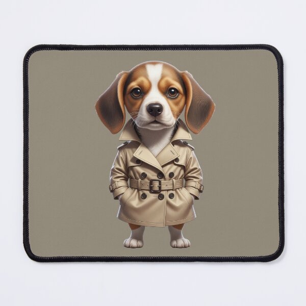 Item preview, Cute Dog in Trench Coat designed and sold by Teeny Quities.