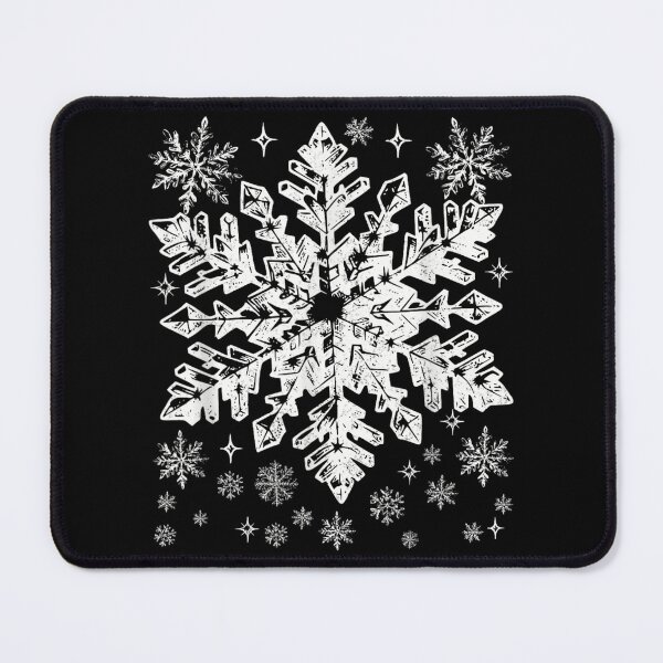 Item preview, Detailed White Snowflake Winter Season Minimalist Elegant Design designed and sold by RenettaFunky.