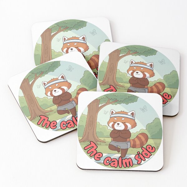 Item preview, The Calm Side | Yoga Red Panda Artwork designed and sold by Pets & Memes & Stuff.
