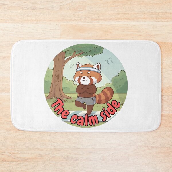 Item preview, The Calm Side | Yoga Red Panda Artwork designed and sold by Pets & Memes & Stuff.