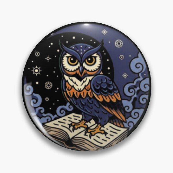 Item preview, Celestial Scripts – Cosmic Owl of Wisdom designed and sold by Dogandesighn.
