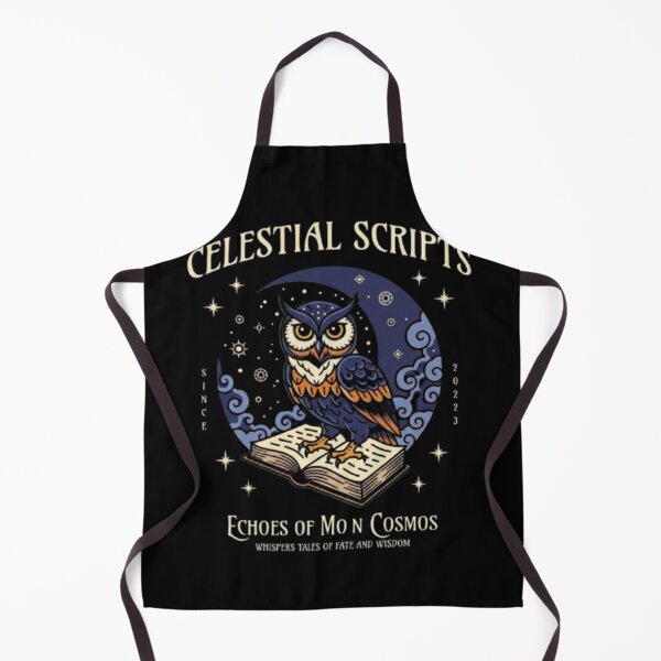 Item preview, Celestial Scripts – Cosmic Owl of Wisdom designed and sold by Dogandesighn.