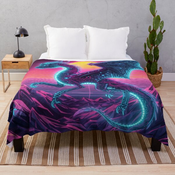 Item preview, Neon Cyber Dragon | Synthwave Digital Dragon Core | Futuristic Vaporwave Creature designed and sold by Visualynx.
