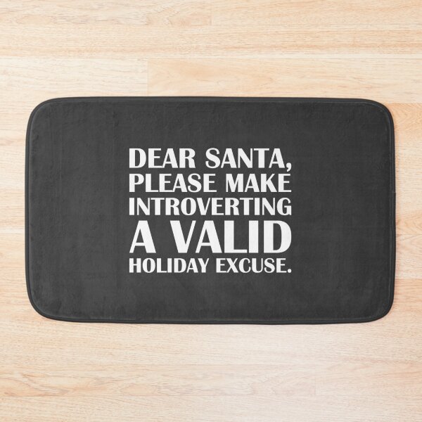Item preview, Dear Santa, Please Make Introverting a Valid Holiday Excuse. / Introvert Joke Funny T-Shirt Label designed and sold by introvertvibes.