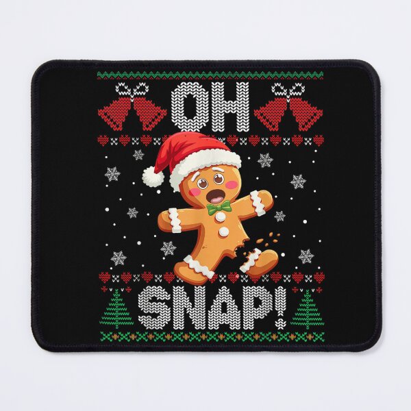 Item preview, Oh Snap Funny Broken Gingerbread Man Ugly Christmas Sweater Art designed and sold by RenettaFunky.