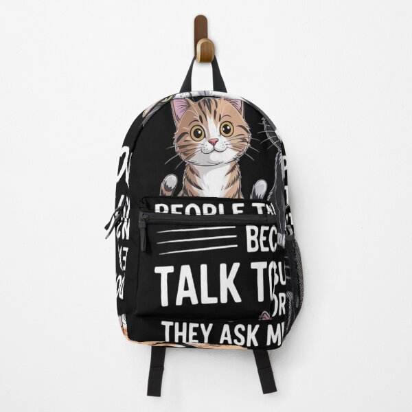 Item preview, People Think I'm Crazy Because I Talk To My Cats designed and sold by kakashinn.