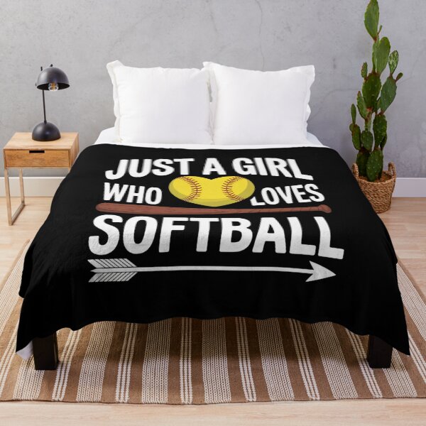 Item preview, Just A Girl Who Loves Softball designed and sold by SiegridOffical.
