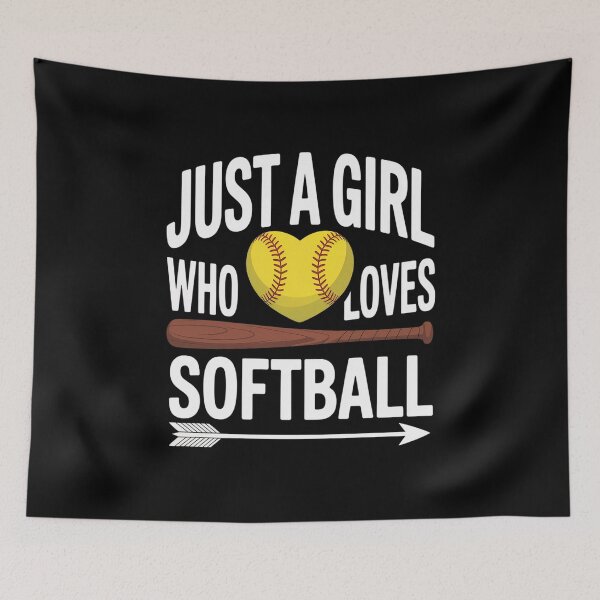 Item preview, Just A Girl Who Loves Softball designed and sold by SiegridOffical.