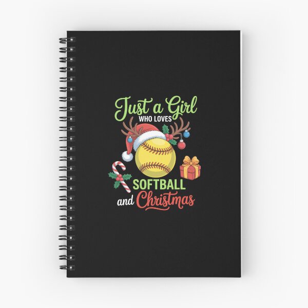 Item preview, Just A Girl Who Loves Softball And Christmas designed and sold by SiegridOffical.