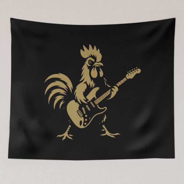Artikelvorschau, Rock Out Highland Rooster Chicken Cool Band Musikliebhaber entworfen und verkauft von DanaKathe.