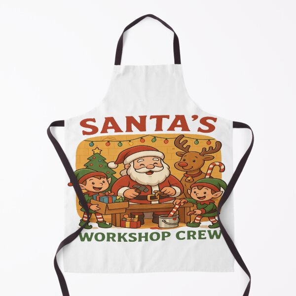 Item preview, Santa’s Workshop Crew – Cute Christmas Elves and Reindeer Design designed and sold by Artflare Studio.