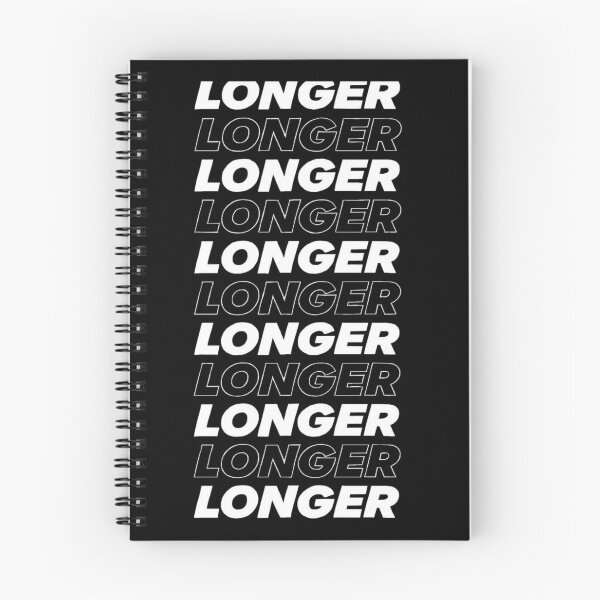 Item preview, Graphic Word Art Print – Vertical 'LONGER' Typography in Monochrome for Trendy Home or Office Style designed and sold by Bright Nest Studio.