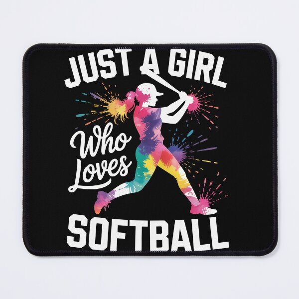 Item preview, Just A Girl Who Loves Softball designed and sold by SiegridOffical.