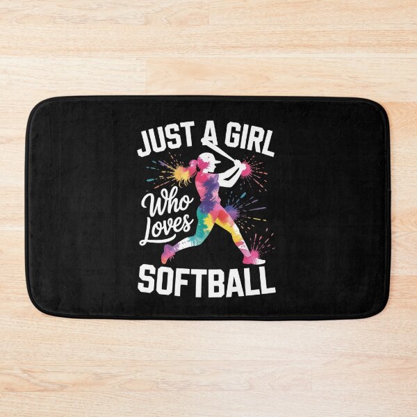 Item preview, Just A Girl Who Loves Softball designed and sold by SiegridOffical.