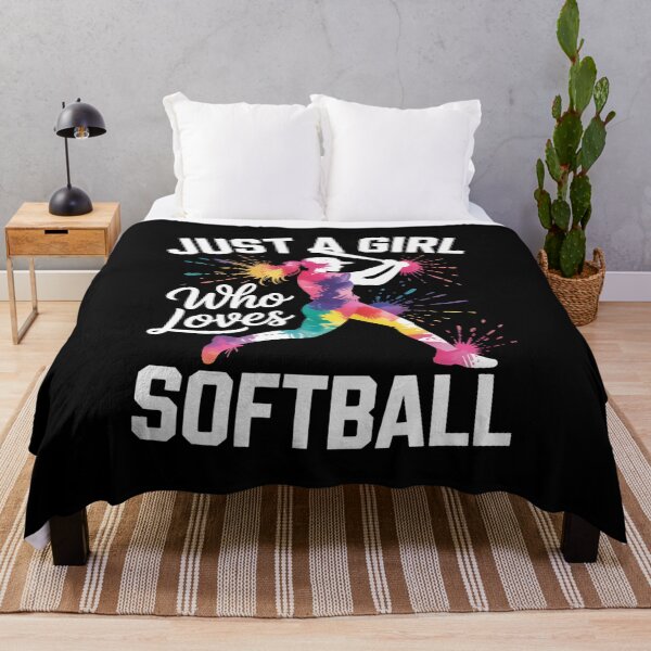 Item preview, Just A Girl Who Loves Softball designed and sold by SiegridOffical.