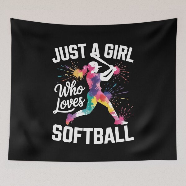 Item preview, Just A Girl Who Loves Softball designed and sold by SiegridOffical.