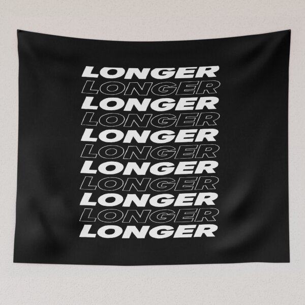Item preview, Graphic Word Art Print – Vertical 'LONGER' Typography in Monochrome for Trendy Home or Office Style designed and sold by Bright Nest Studio.
