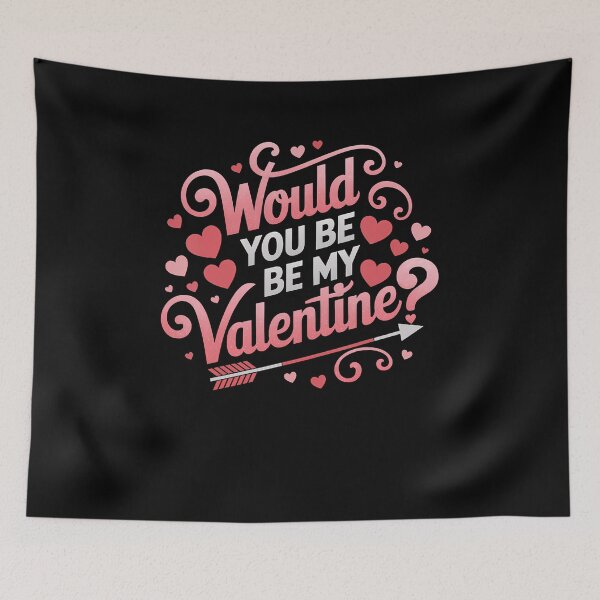 Item preview, Would You Be My Valentine Romantic Hearts designed and sold by JanetCarolyn.