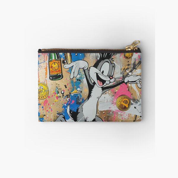 Item preview, Bitcoin Party Rabbit Graffiti Art designed and sold by surrealbysaly.