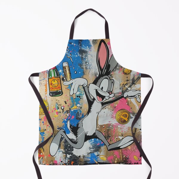 Item preview, Bitcoin Party Rabbit Graffiti Art designed and sold by surrealbysaly.