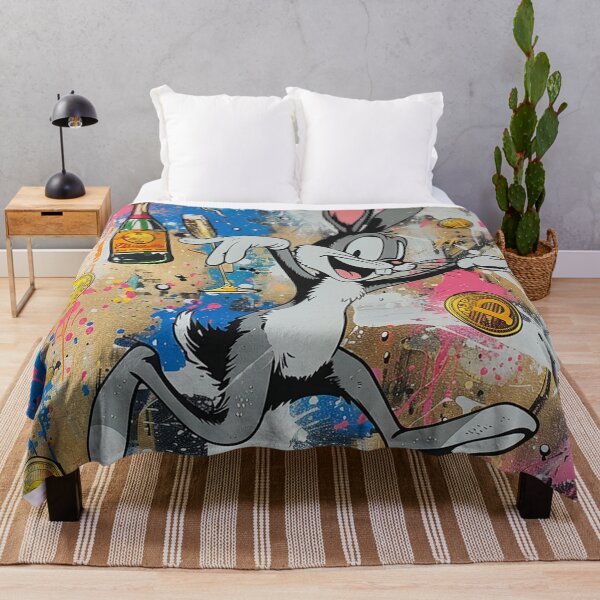Item preview, Bitcoin Party Rabbit Graffiti Art designed and sold by surrealbysaly.