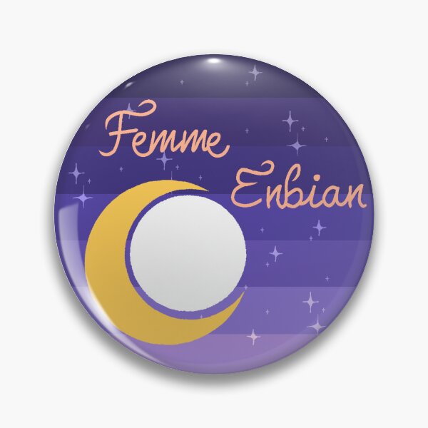 Item preview, Femme Enbian designed and sold by Queer Media Archive.