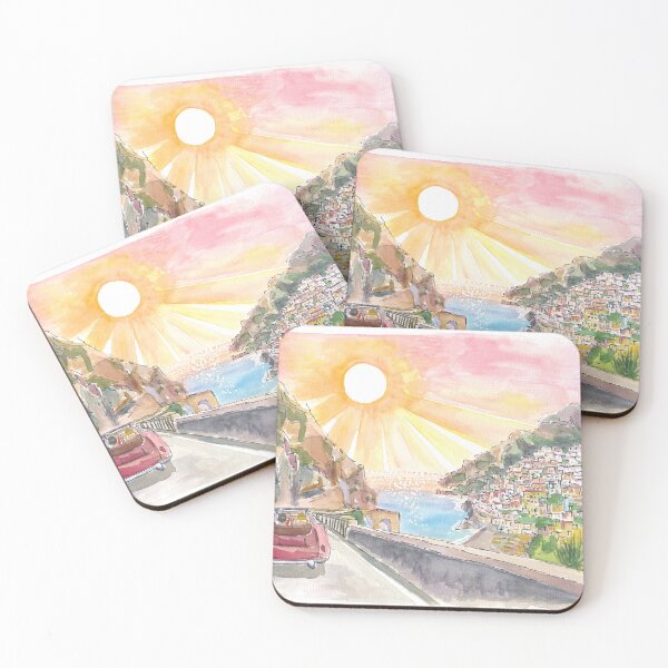 Item preview, Driving Amalfi Coast with View of Positano - Road Trip of Love on Amalfitana designed and sold by artshop77.