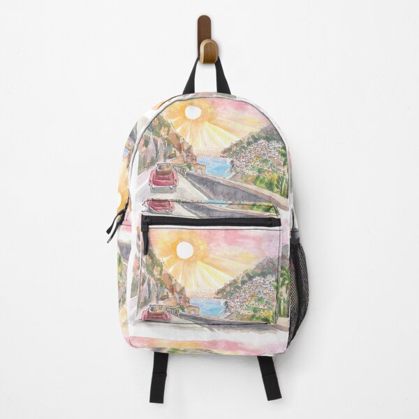 Item preview, Driving Amalfi Coast with View of Positano - Road Trip of Love on Amalfitana designed and sold by artshop77.