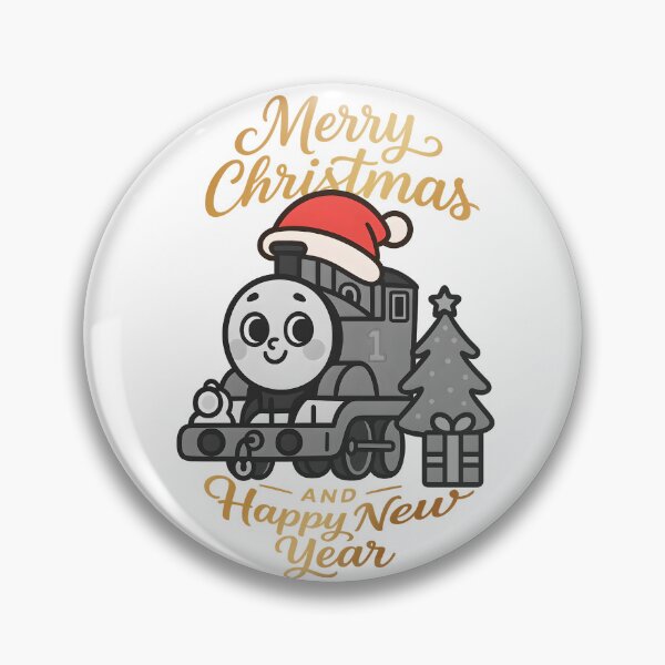 Item preview, cute train black white gold illustration merry christmas  designed and sold by sabartgunpla.