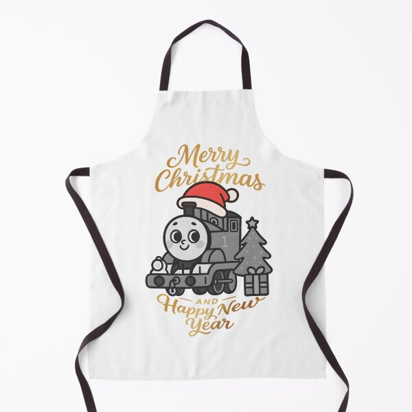 Item preview, cute train black white gold illustration merry christmas designed and sold by sabartgunpla.