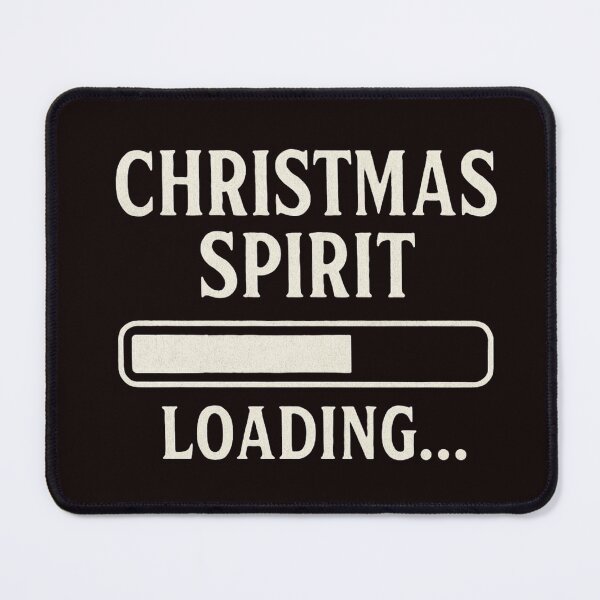 Item preview, Christmas Spirit Loading – Funny Vintage Typography designed and sold by Papier Atelier Art.