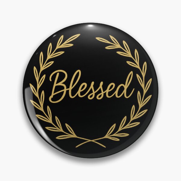 Item preview, Blessed Gold Wreath – Christian Faith Laurel Design designed and sold by PunchDrop.