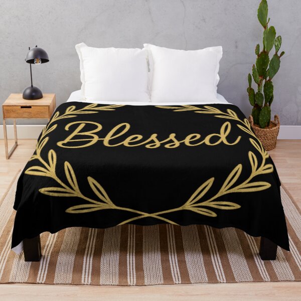 Item preview, Blessed Gold Wreath – Christian Faith Laurel Design designed and sold by PunchDrop.