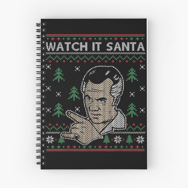 Item preview, Watch It Santa Funny Warning Ugly Christmas Sweater Parody Design designed and sold by Daisy Grimes.
