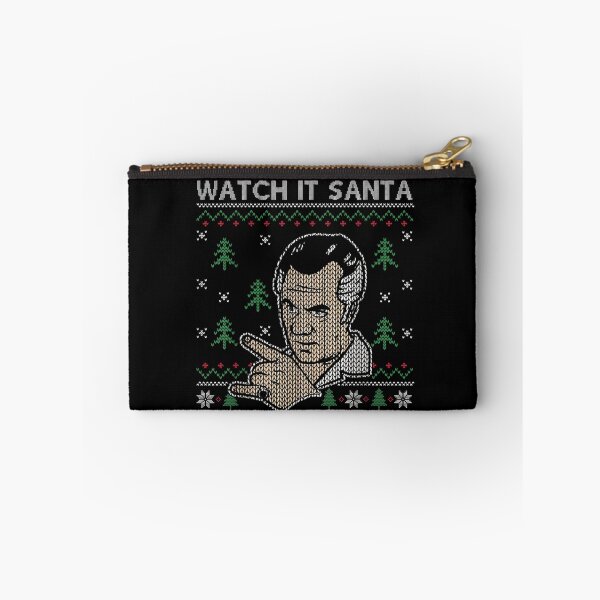 Item preview, Watch It Santa Funny Warning Ugly Christmas Sweater Parody Design designed and sold by Daisy Grimes.