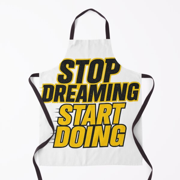 Item preview, Stop Dreaming Start Doing – Bold Yellow Motivation Typography designed and sold by the-dovlat.