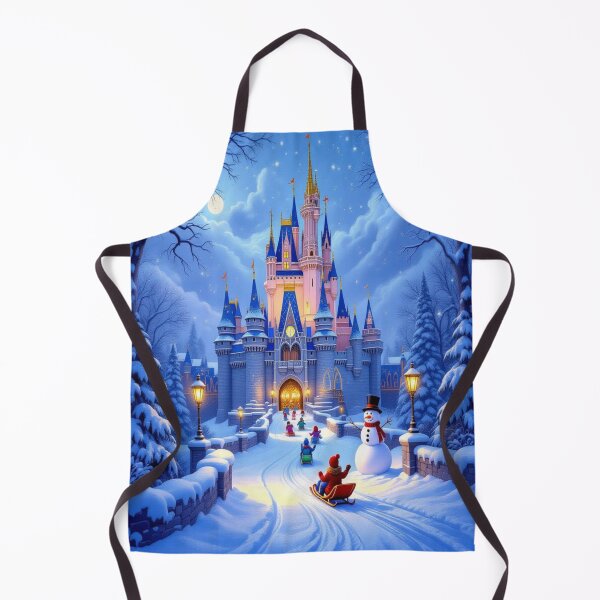 Item preview, Magical Winter Castle – Snowy Fairytale with children, sleigh ride and golden glowing lights designed and sold by FotoworldEdel.