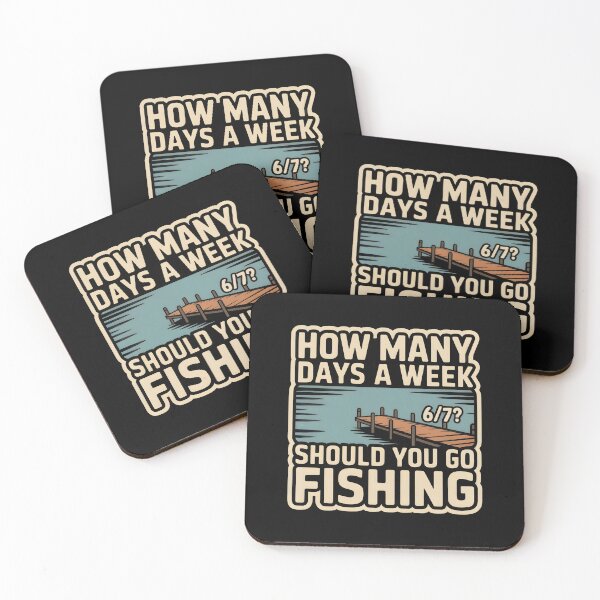 Item preview, How Many Days A Week Should You Go Fishing - Funny Meme Quote designed and sold by GRABAPSHOP.