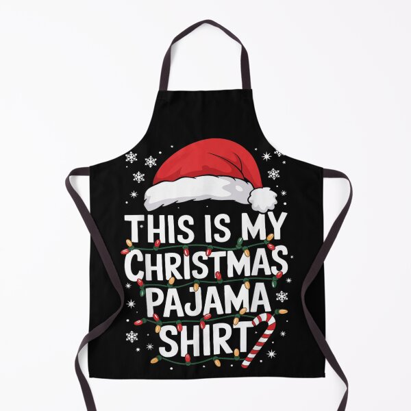 Item preview, This Is My Christmas Pajama Shirt Festive Holiday Lights Santa Hat designed and sold by Daisy Grimes.