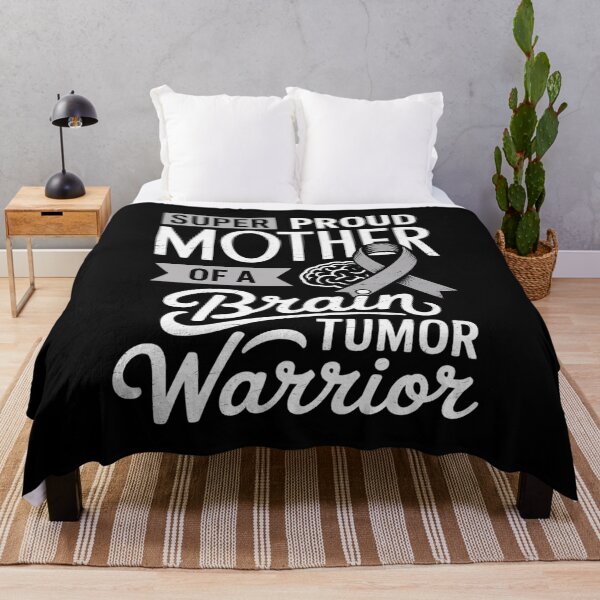 Item preview, Proud Mother Brain Tumor Awareness Warrior Gray Ribbon designed and sold by HeinzanoWeno.