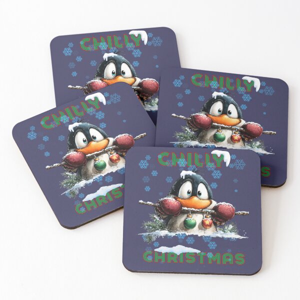 Item preview, Chilly Christmas – Cute Penguin Winter Holiday Design designed and sold by Szpaku desart .