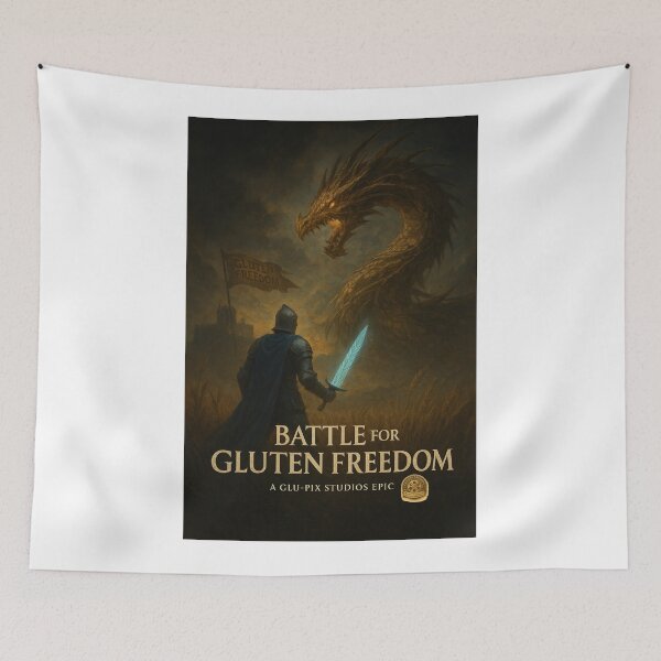 Item preview, Battle for Gluten Freedom – Epic Poster designed and sold by DezigEK.